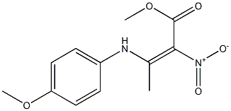 3-(4-Methoxyanilino)-2-nitrocrotonic acid methyl ester