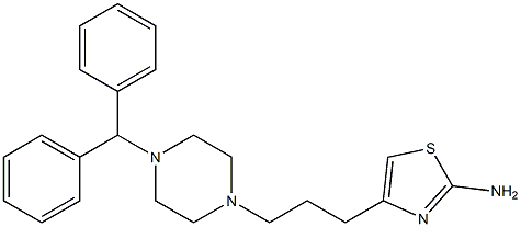 4-[3-(4-Diphenylmethyl-1-piperazinyl)propyl]-2-thiazolamine|