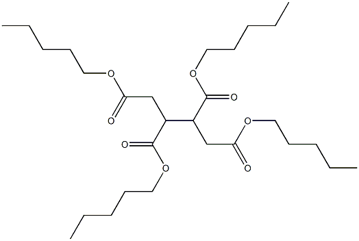 1,2,3,4-ブタンテトラカルボン酸テトラペンチル 化学構造式
