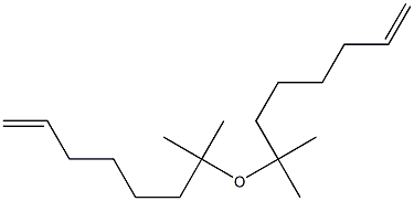 (-)-メチル[(R)-1-メチル-6-ヘプテニル]エーテル 化学構造式