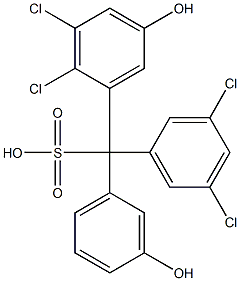 (3,5-Dichlorophenyl)(2,3-dichloro-5-hydroxyphenyl)(3-hydroxyphenyl)methanesulfonic acid