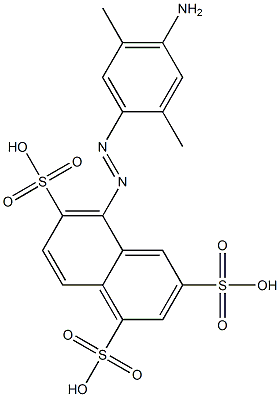 5-(4-Amino-2,5-dimethylphenylazo)-1,3,6-naphthalenetrisulfonic acid Structure