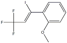 2-(3,3,3-Trifluoro-1-iodo-1-propenyl)-1-methoxybenzene Struktur