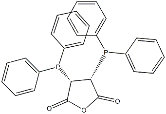 (2S,3R)-2,3-Bis(diphenylphosphino)succinic anhydride Structure