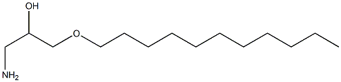 1-アミノ-3-ウンデシルオキシ-2-プロパノール 化学構造式