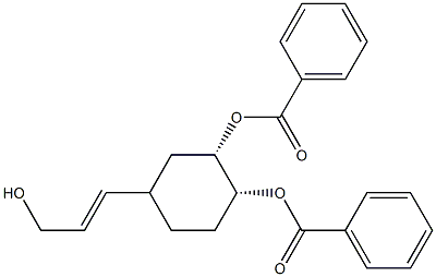 (E)-3-[(3S,4R)-3,4-Bis(benzoyloxy)cyclohexyl]-2-propen-1-ol Structure