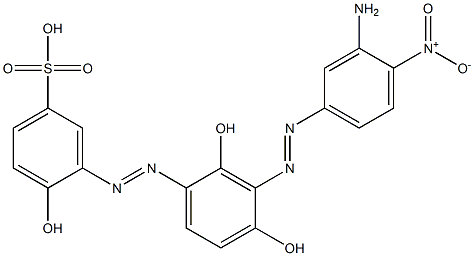 3-[[3-[(3-Amino-4-nitrophenyl)azo]-2,4-dihydroxyphenyl]azo]-4-hydroxybenzenesulfonic acid|