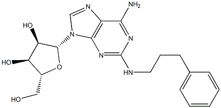 2-(Hydrocinnamylamino)adenosine,,结构式