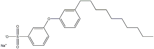 3-(3-Decylphenoxy)benzenesulfonic acid sodium salt 结构式