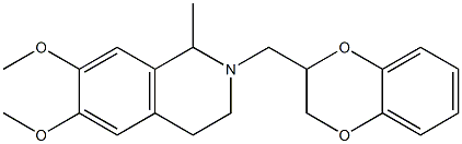 1,2,3,4-Tetrahydro-1-methyl-6,7-dimethoxy-2-[[(2,3-dihydro-1,4-benzodioxin)-2-yl]methyl]isoquinoline