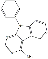 4-Amino-9-phenyl-9H-pyrimido[4,5-b]indole Structure