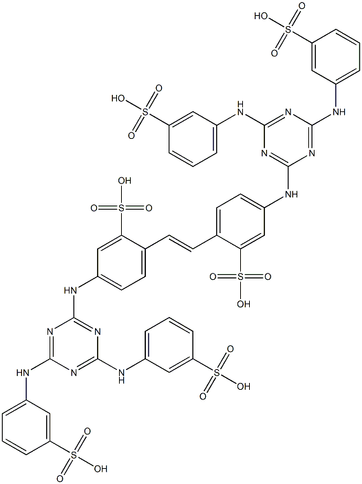 2,2'-(1,2-Ethenediyl)bis[5-[[4,6-bis[(3-sulfophenyl)amino]-1,3,5-triazin-2-yl]amino]benzenesulfonic acid]