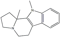 2,3,5,6,11,11b-Hexahydro-11,11b-dimethyl-1H-indolizino[8,7-b]indole,,结构式