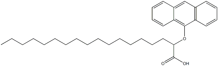 2-(Anthracen-9-yloxy)stearic acid 结构式