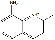 8-Amino-2-methylquinoline-1-cation Structure