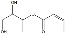 イソクロトン酸2,3-ジヒドロキシ-1-メチルプロピル 化学構造式