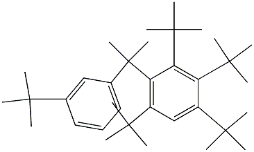 2-(2,3,4,6-Tetra-tert-butylphenyl)-2-(3-tert-butylphenyl)propane Structure