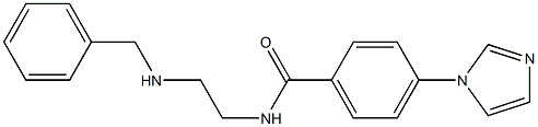 4-(1H-イミダゾール-1-イル)-N-(2-ベンジルアミノエチル)ベンズアミド 化学構造式