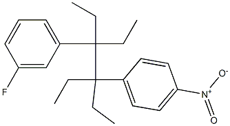  3,4-Diethyl-3-(3-fluorophenyl)-4-(4-nitrophenyl)hexane