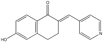 3,4-Dihydro-6-hydroxy-2-[(E)-4-pyridinylmethylene]naphthalen-1(2H)-one|