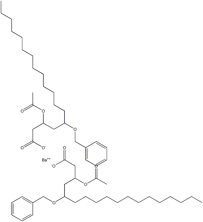  Bis(5-benzyloxy-3-acetyloxystearic acid)barium salt