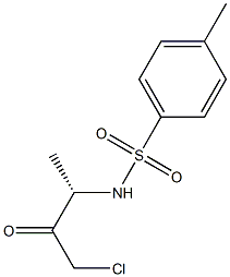 N-[(S)-3-Chloro-1-methyl-2-oxopropyl]-4-methylbenzenesulfonamide Struktur