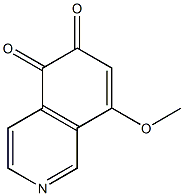 8-メトキシイソキノリン-5,6-ジオン 化学構造式