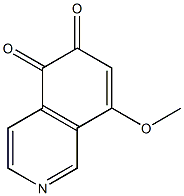 8-Methoxyisoquinoline-5,6-dione 结构式