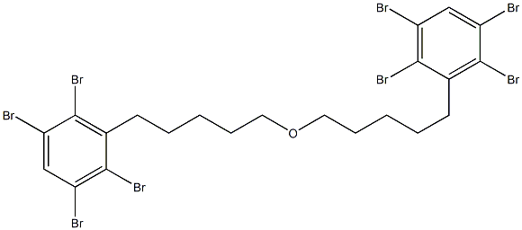 2,3,5,6-Tetrabromophenylpentyl ether Structure