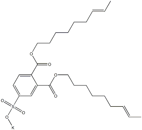 4-(ポタシオスルホ)フタル酸ジ(7-ノネニル) 化学構造式