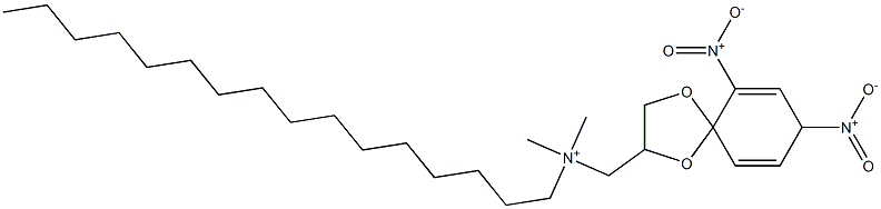 Dimethylhexadecyl[(6,8-dinitro-1,4-dioxaspiro[4.5]deca-6,9-dien-2-yl)methyl]aminium