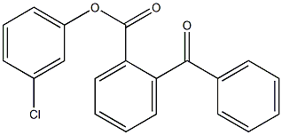 2-ベンゾイル安息香酸3-クロロフェニル 化学構造式