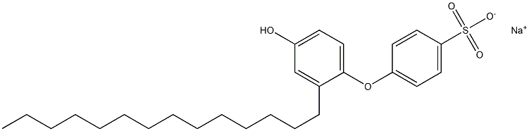 4'-Hydroxy-2'-tetradecyl[oxybisbenzene]-4-sulfonic acid sodium salt,,结构式