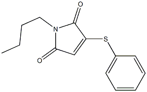 2-Phenylthio-N-butylmaleimide,,结构式