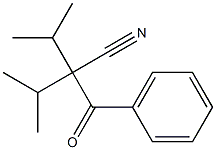 2-Benzoyl-2-isopropyl-3-methylbutanenitrile Struktur