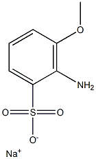 2-Amino-3-methoxybenzenesulfonic acid sodium salt Struktur