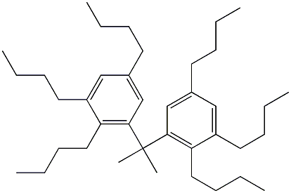 3,3'-Isopropylidenebis(1,2,5-tributylbenzene),,结构式