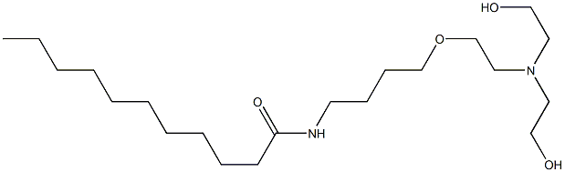 N-[4-[2-[Bis(2-hydroxyethyl)amino]ethoxy]butyl]undecanamide Structure