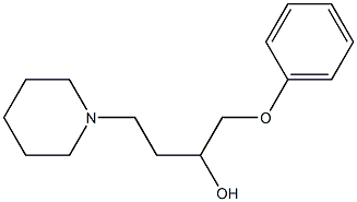 1-Phenoxy-4-(1-piperidinyl)-2-butanol,,结构式