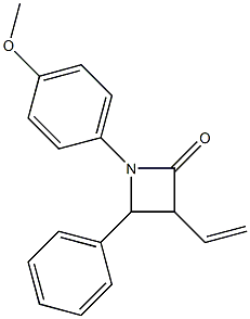 1-(4-Methoxyphenyl)-3-vinyl-4-phenylazetidin-2-one Structure