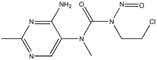 1-(4-Amino-2-methyl-5-pyrimidinyl)-3-(2-chloroethyl)-1-methyl-3-nitrosourea Structure