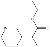 2-(3-Piperidyl)propionic acid ethyl ester 结构式