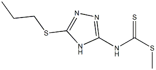 N-(5-Propylthio-4H-1,2,4-triazol-3-yl)dithiocarbamic acid methyl ester