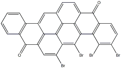 3,4,5,6-Tetrabromo-8,16-pyranthrenedione Struktur