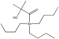 2-Methyl-3-(tributylstannyl)-3-butene-2-ol,,结构式