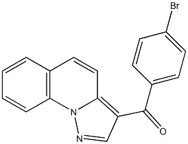 3-(4-Bromobenzoyl)pyrazolo[1,5-a]quinoline Struktur