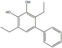4-Phenyl-3,6-diethylbenzene-1,2-diol,,结构式