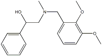 2-[N-(2,3-Dimethoxybenzyl)methylamino]-1-phenylethanol Structure