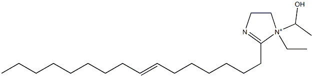 1-Ethyl-2-(7-hexadecenyl)-1-(1-hydroxyethyl)-2-imidazoline-1-ium Structure