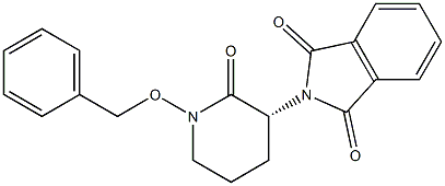 (3R)-1-Benzyloxy-3-(1,3-dioxoisoindolin-2-yl)piperidin-2-one Structure